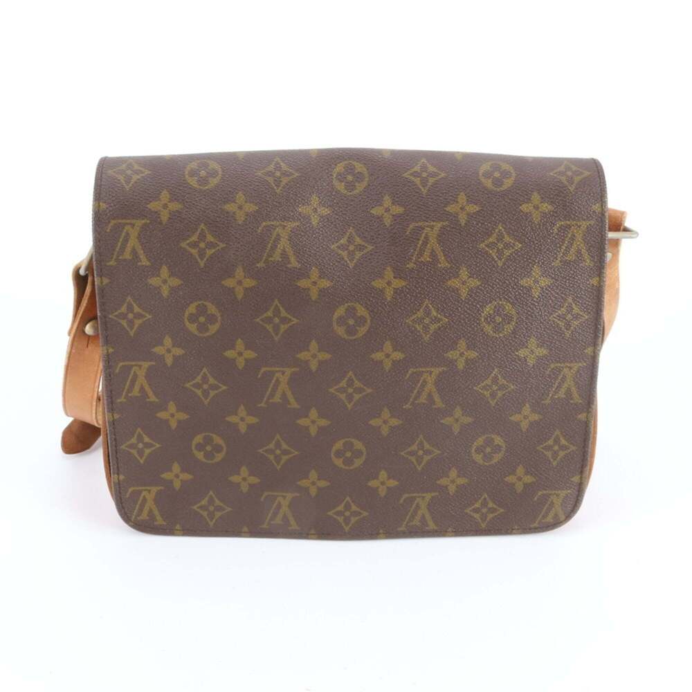 LOUIS VUITTON Authentic Brown Monogram Leather Shoulder Bag - Picture 3 of 10